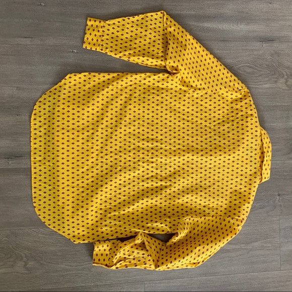 Mark Stuart Yellow Long Sleeve Button Down 13/14 Y - Picture 9 of 10